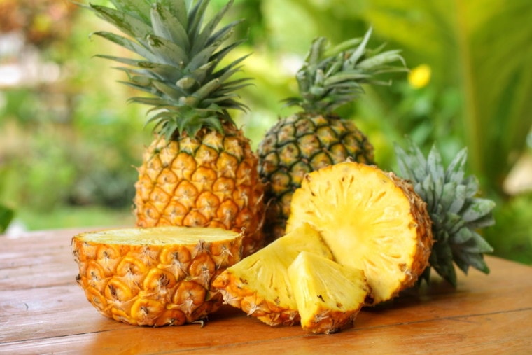 piña en rodajas